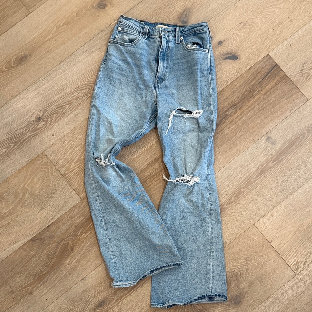 Levi's Premium 70s High Flare Light Blue Jeans